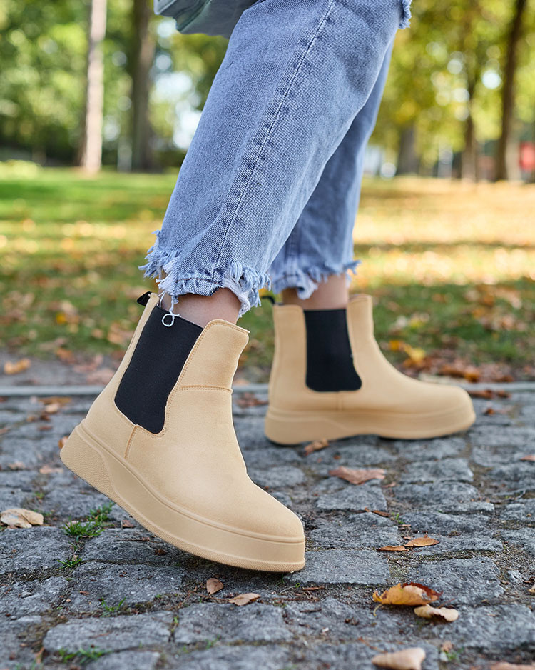 Resti Beige women&#039;s boots a&#039;la snow boots Uteris