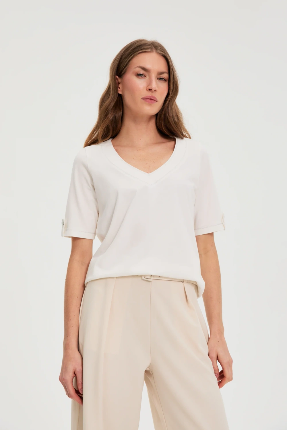 Dámske tričko Marisse, off-white