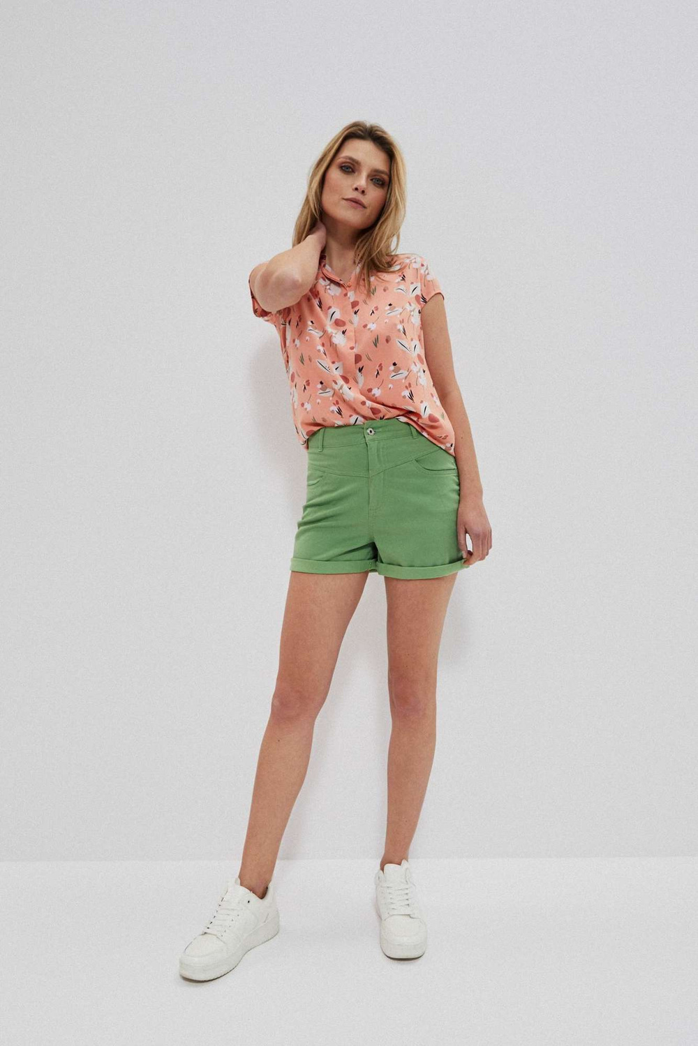 Marisse Lyocell Shorts L-Sh-3703 Palm