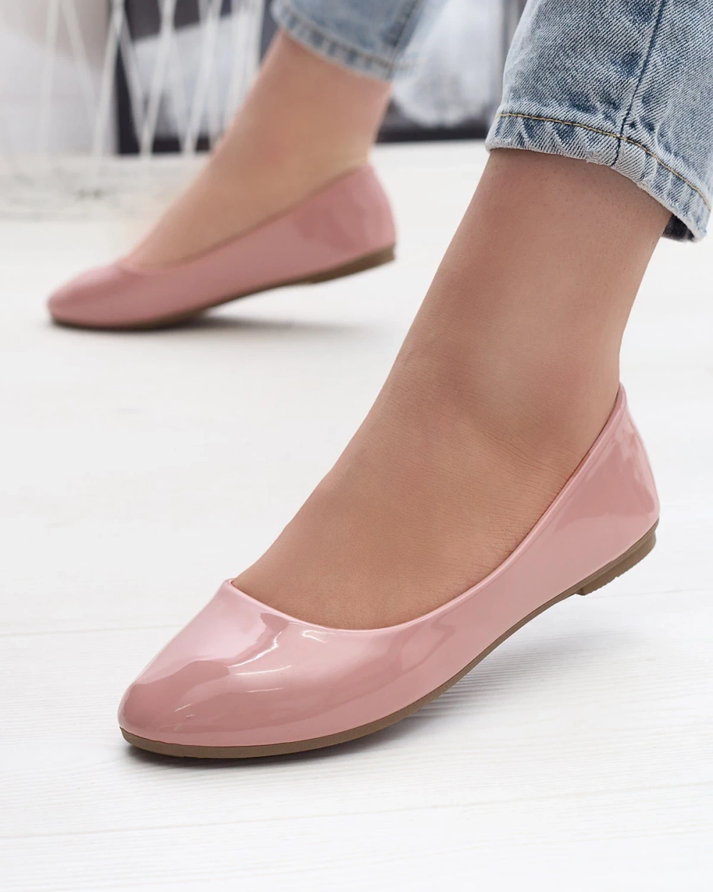 Resti Pink Women&#039;s Lacquered Ballerinas Fama - Footwear