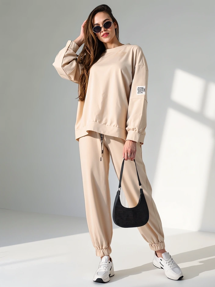 Resti Women's cotton set with cuffs at the ankles