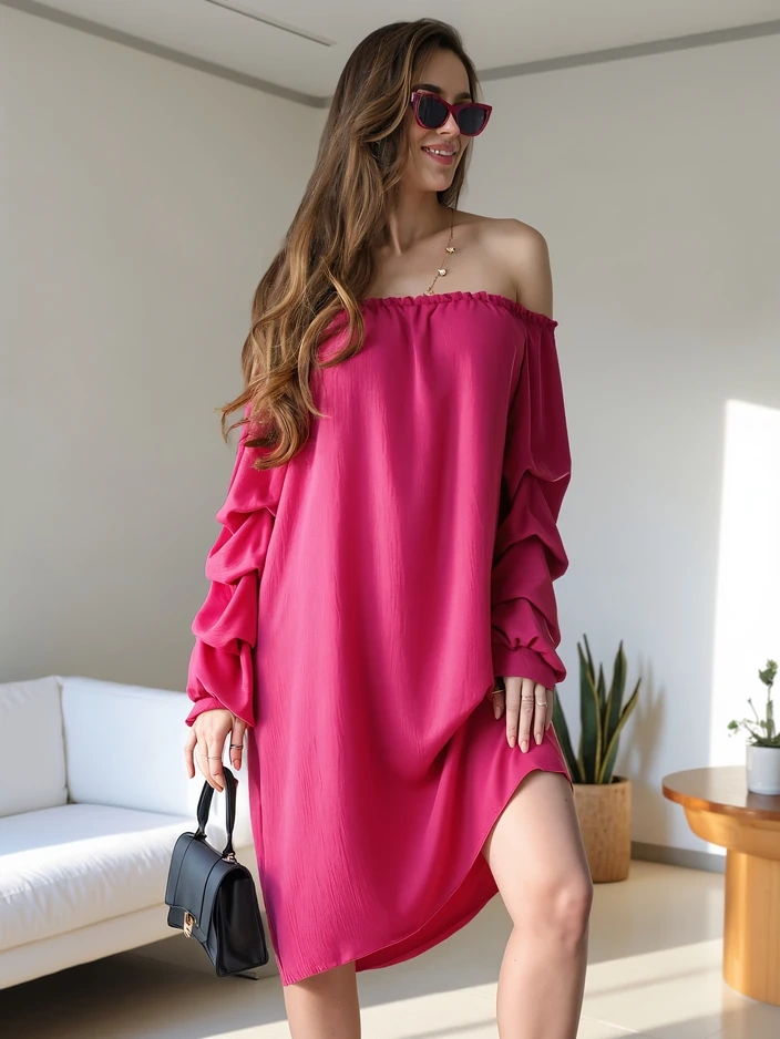 Resti Smooth women's dress a'la Spanish with frills