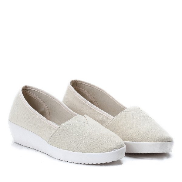Resti Beige slip on wedges Ceibo - Footwear