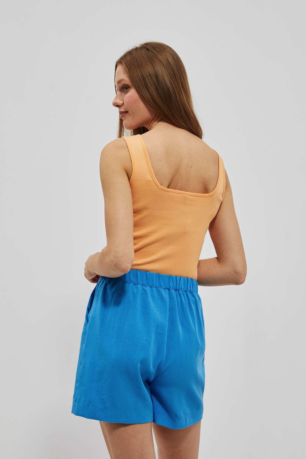 WOMEN'S TOP L-TS-4079 PEACH