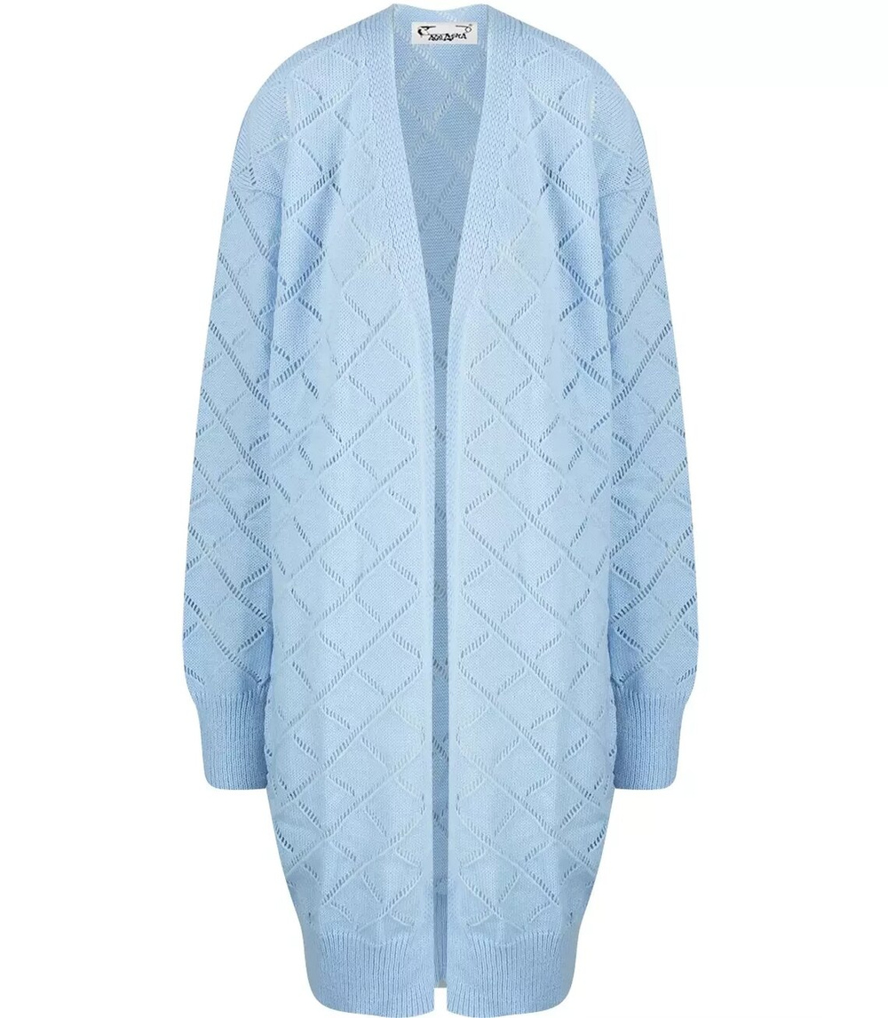 Pri Long warm openwork cardigan IZABELLA