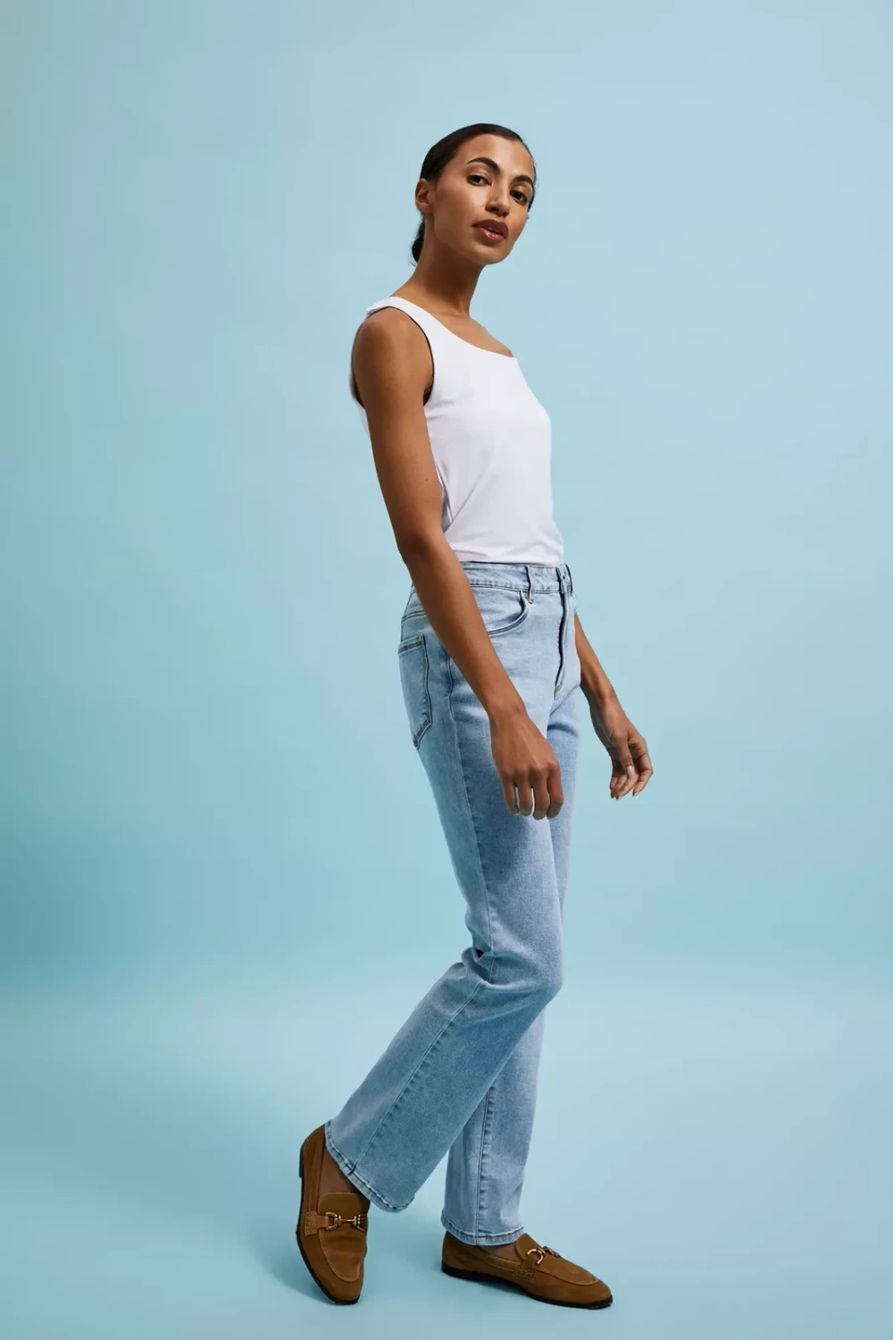 Women's blue jeans