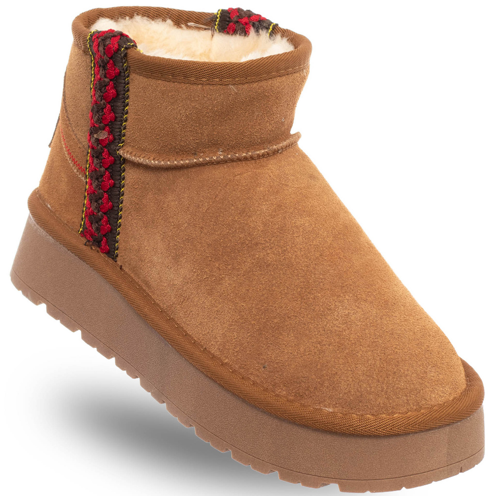 Дамски кожени боти до глезена Solo Soprani