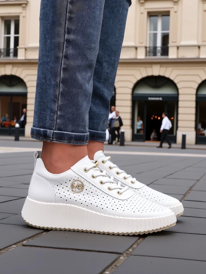 Resti Women's perforated sporty sneakers Jovenes