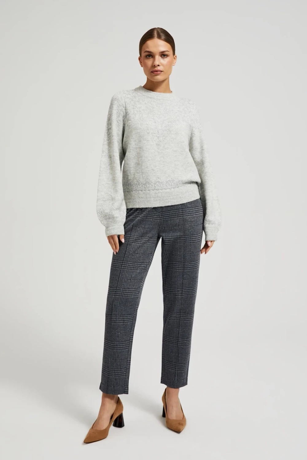 Marisse Women&#039;s Sweater Z-Sw-4551 Grey Mel