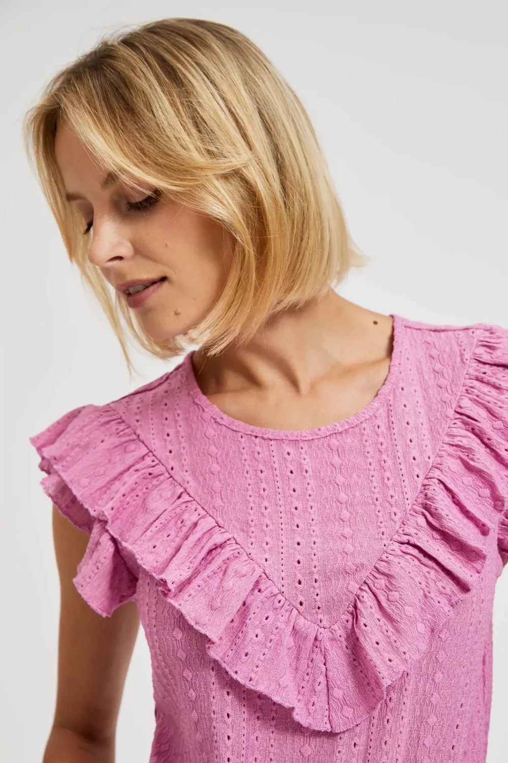 Marisse Women&#039;s Blouse L-Ts-4347 D.Pink