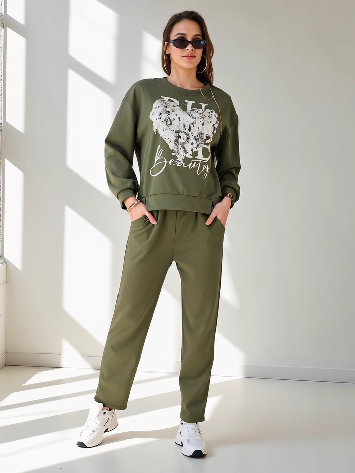 Resti Women's viscose set with print