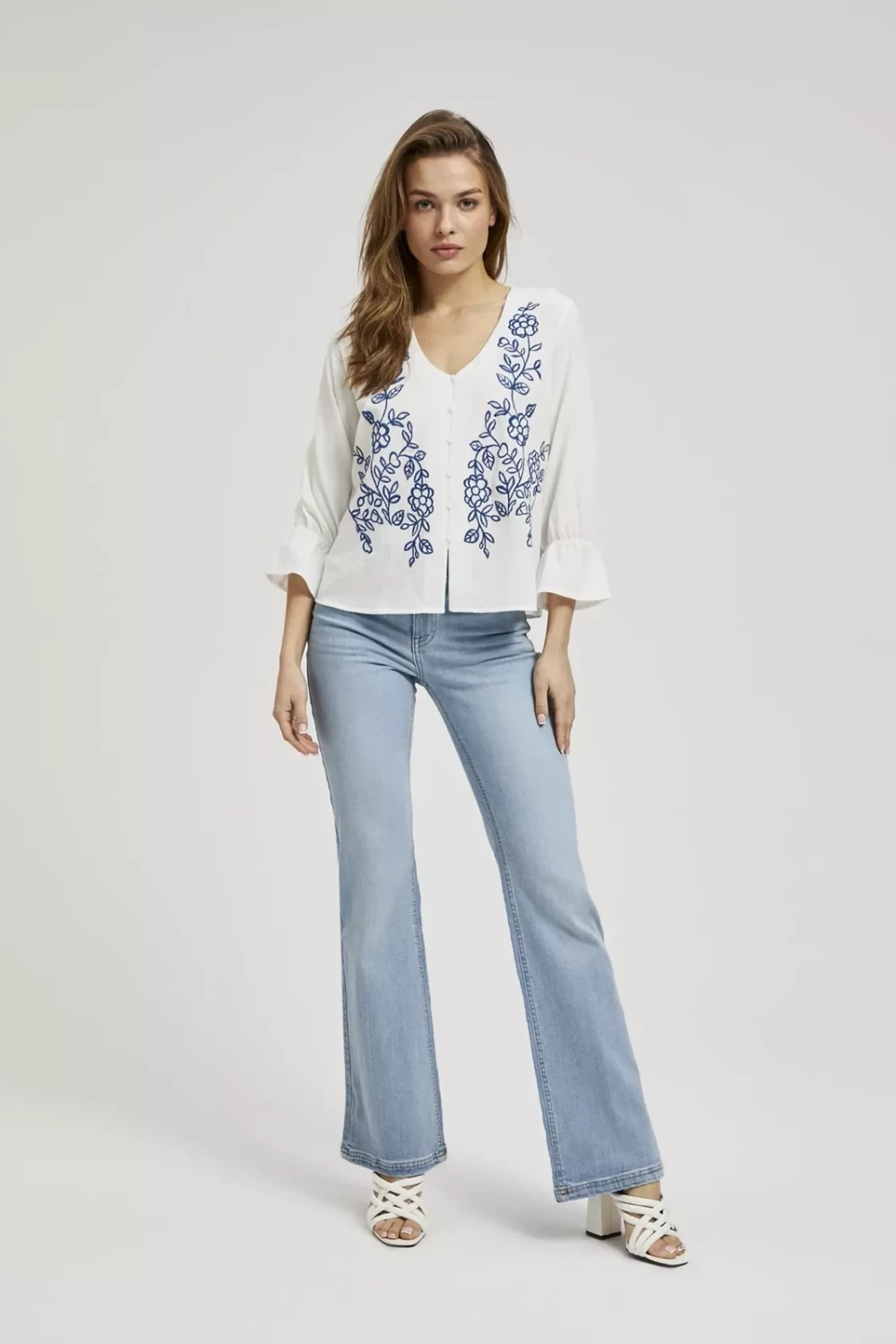 Marisse Women's Shirt L-Ko-4338 White
