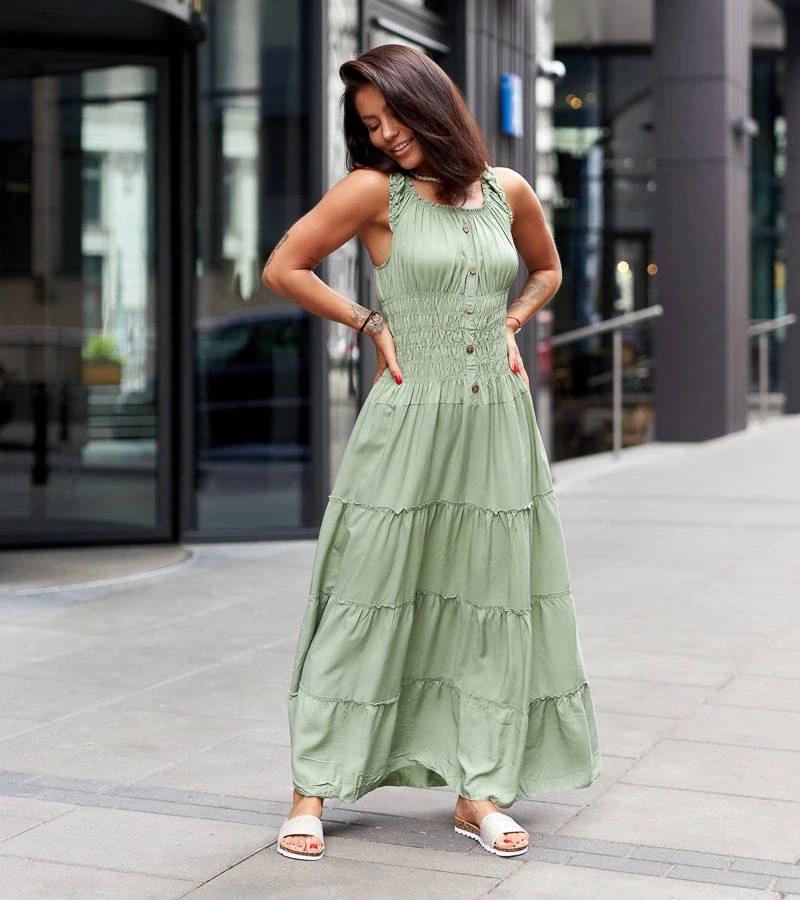 UR/CEO Green loose-fit dress Norberto