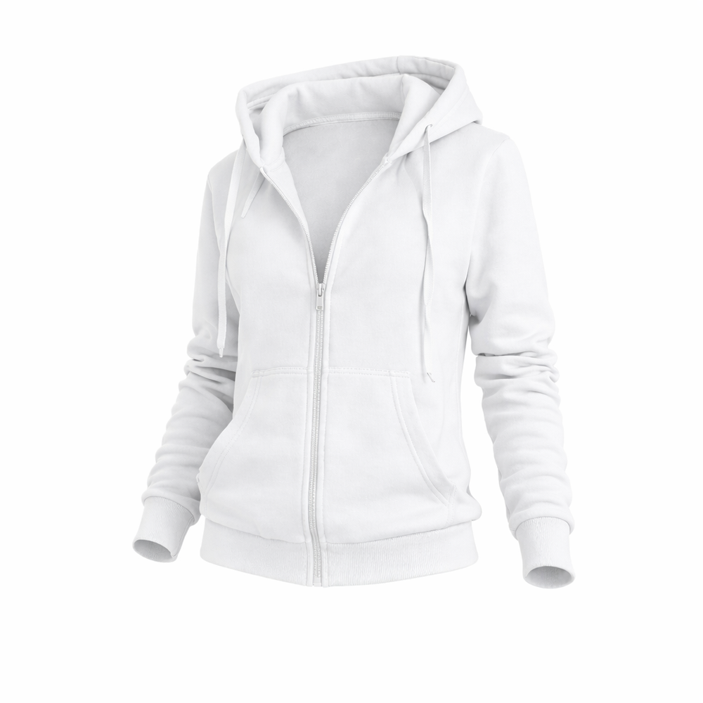 J.STYLE Dámska mikina na zips s kapucňou