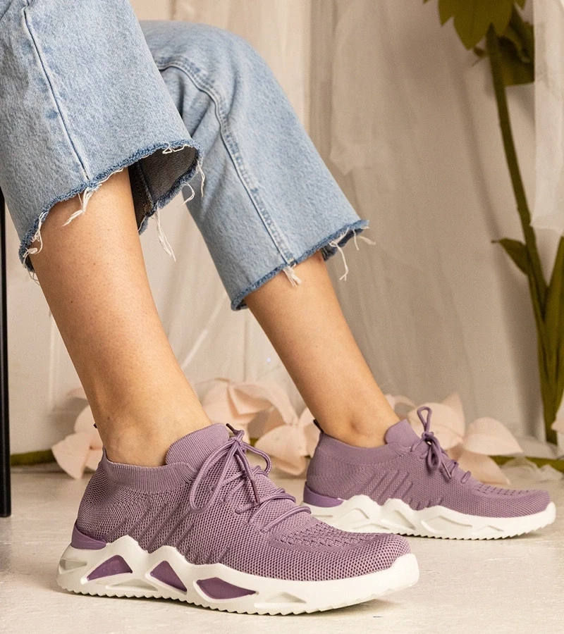 Gemre Adidași mov de damă cu șosetă Miyana