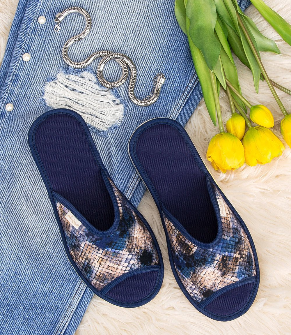 Дамски чехли NS-061 сини