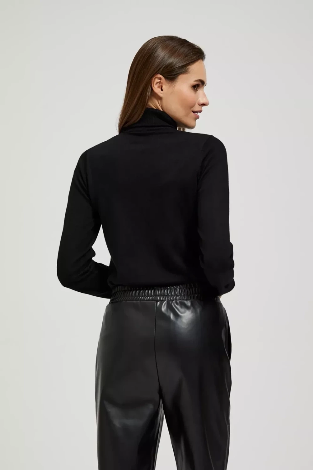 Marisse Black Turtleneck Sweater