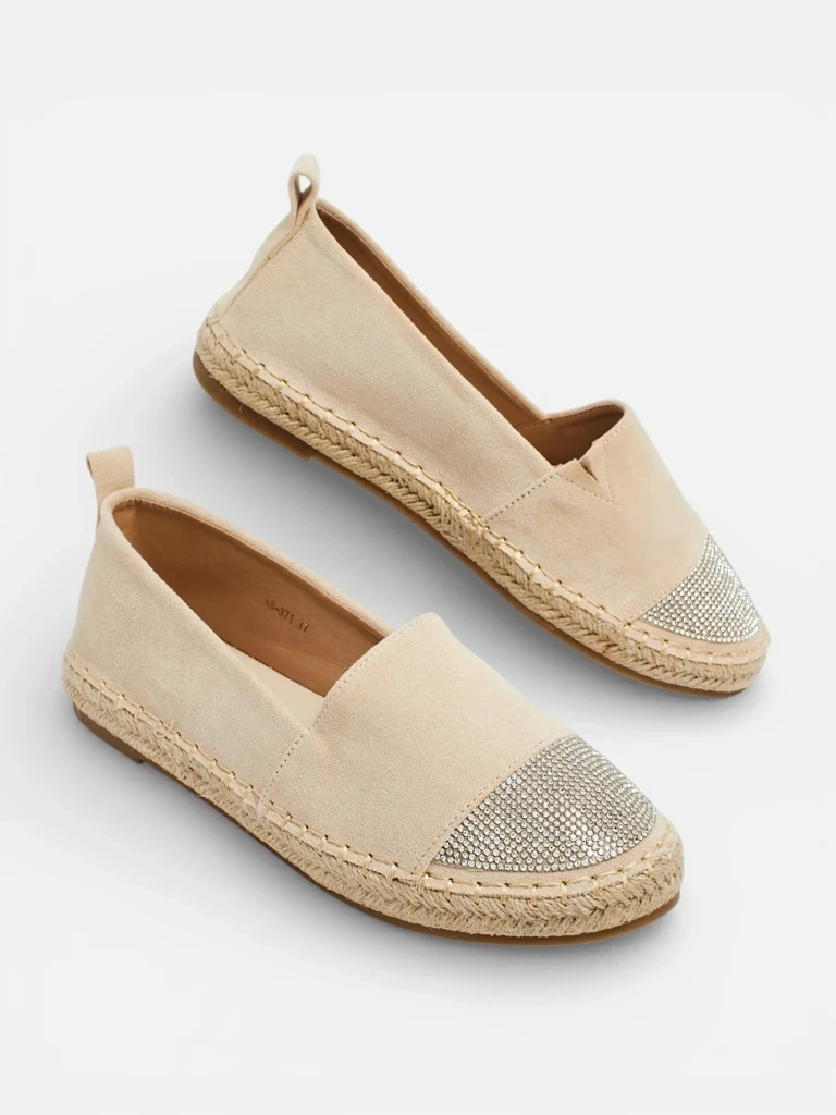 Dámske espadrilky s kamienkami Avira
