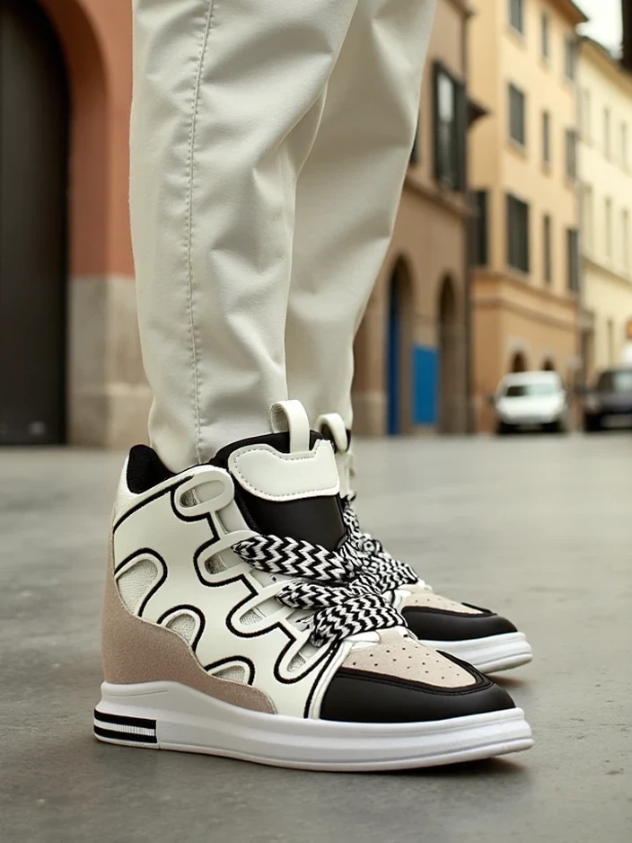 Resti High sports shoes for women with hidden wedge Oblaffi