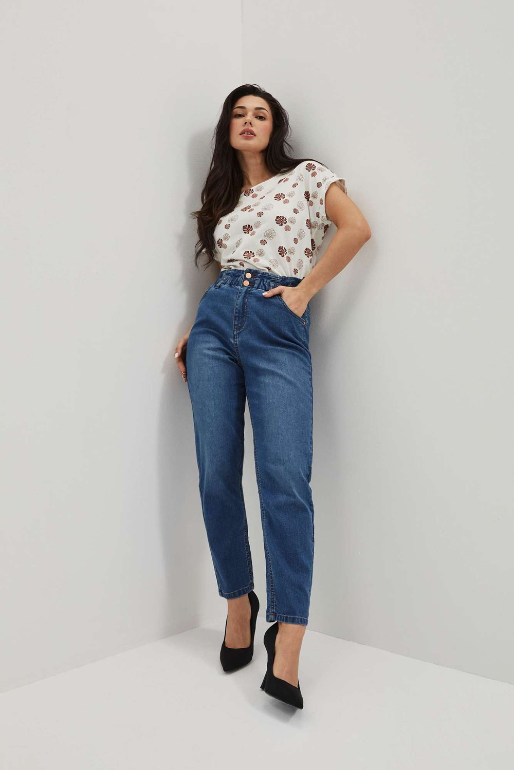 WOMEN'S JEANS L-JE-4015 D.Blue