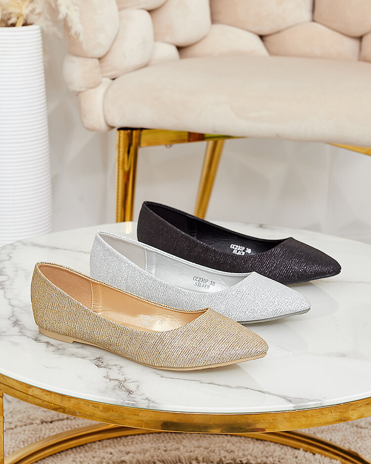 Resti Womens Samelvi Glitter Ballerinas