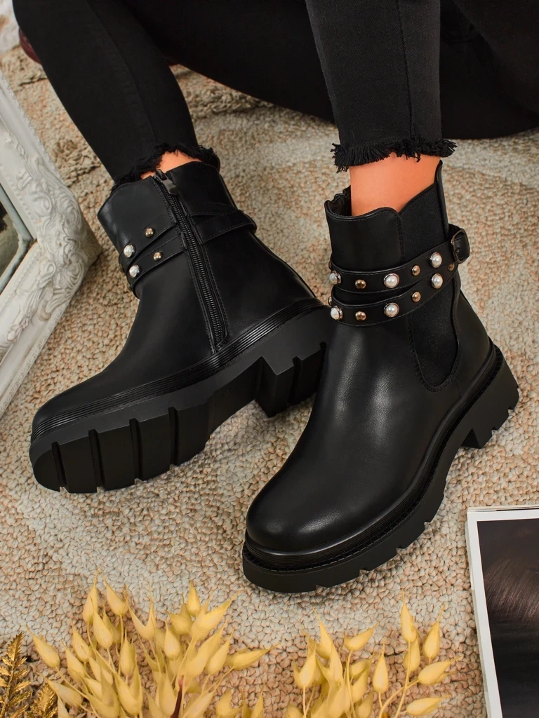 Resti Women's High Eco-Leather Ankle Boots Pearl Mist