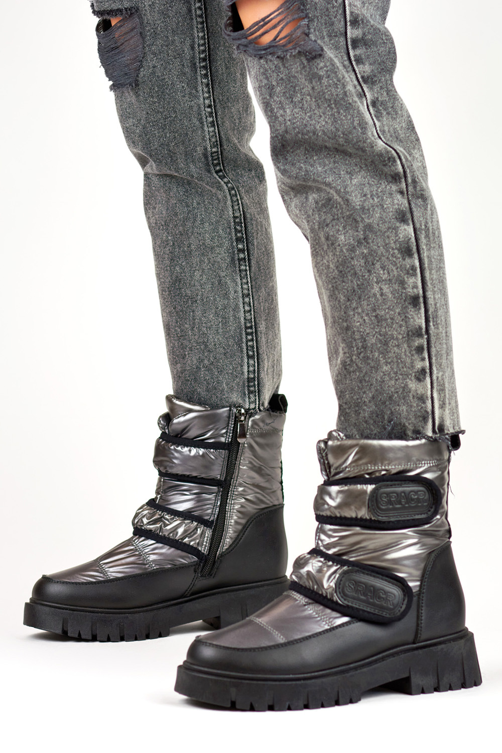 primohurt Ciepłe śniegowce damskie na rzep Laila