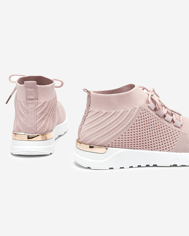 Resti Women&#039;s Pink Bamggy Fabric Sports Shoes - Footwear