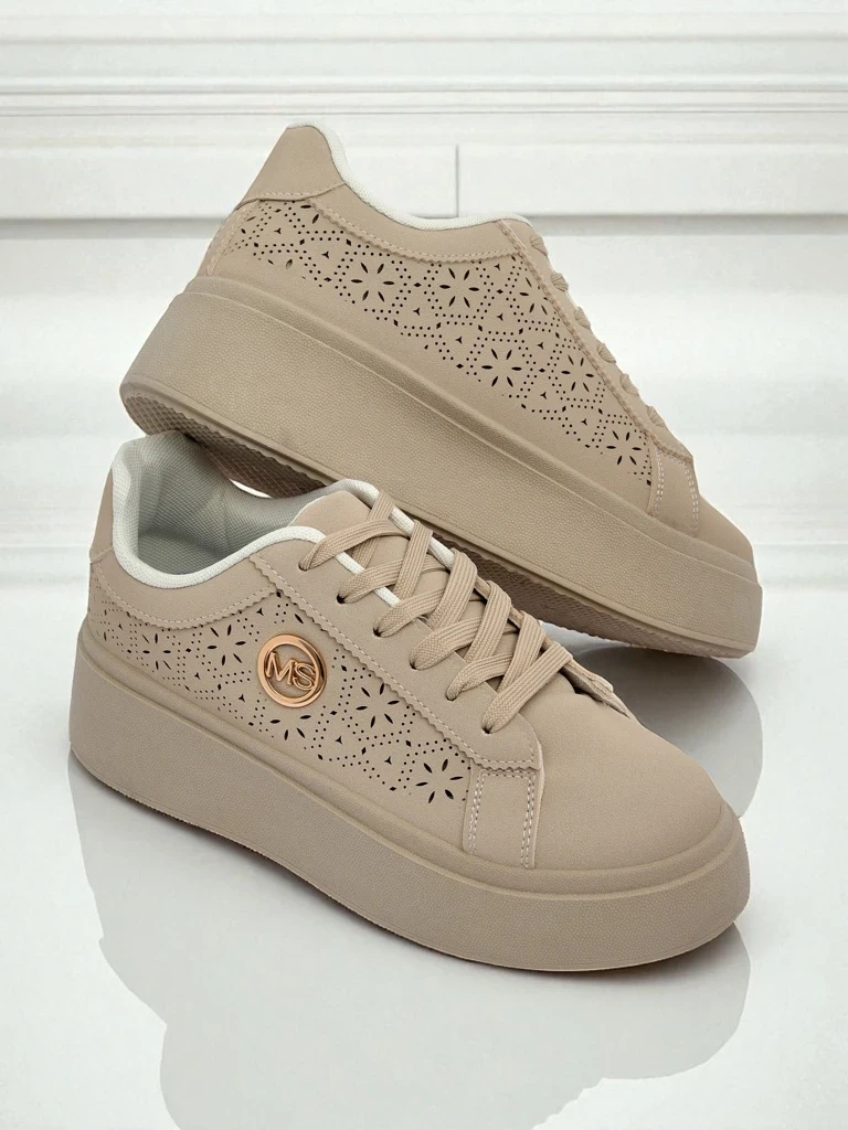 Resti Women&#039;s platform sneakers Callista ecru eco-leather