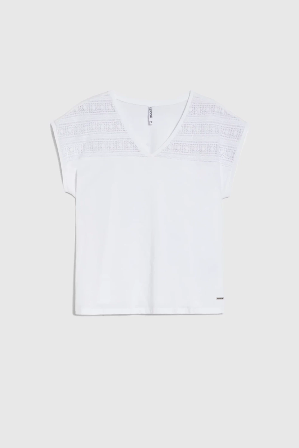Marisse White Short-Sleeved Blouse