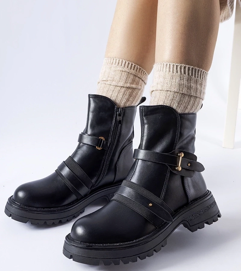 Gemre Botine negre călduroase Laderoute