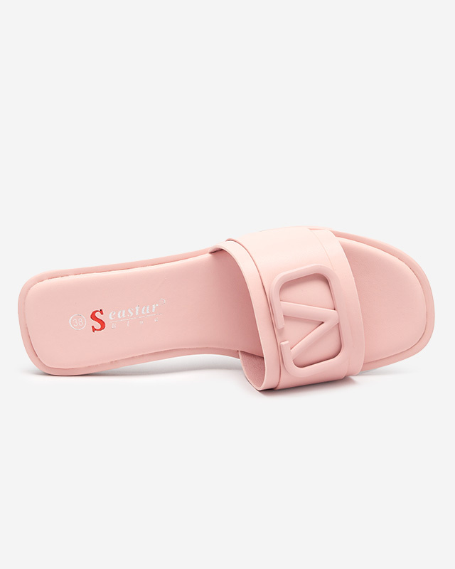 Resti Cartec eco-leather women&#039;s powder slippers - Footwear