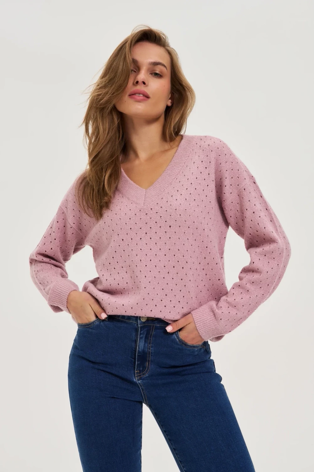 Marisse WOMEN'S SWEATER Z-SW-4800 L.PINK