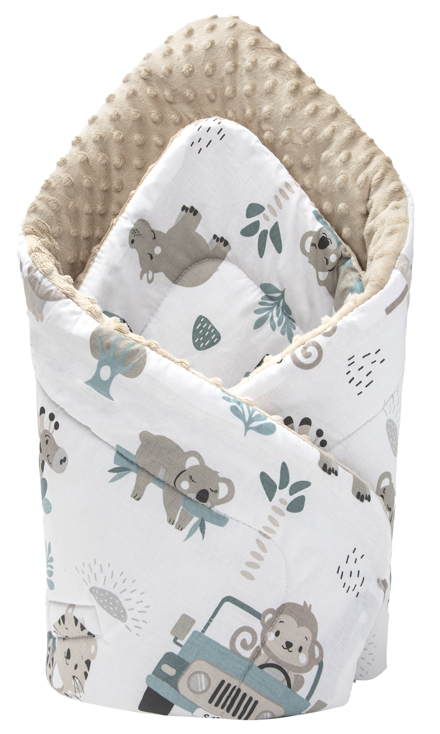 Medi Partners Double-Sided Baby Wrap Cotton + Minky