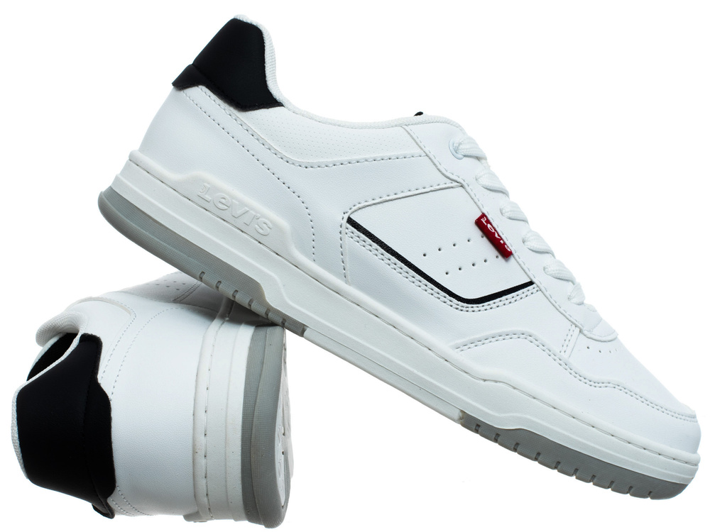 Дамски маратонки Levi's John Se бяло/черно