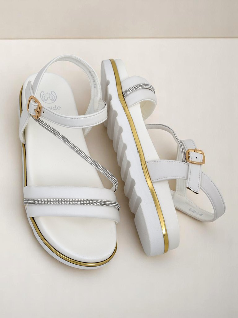 Resti Royal Fashion Women's Rhinestone Wedge Sandals Magnol