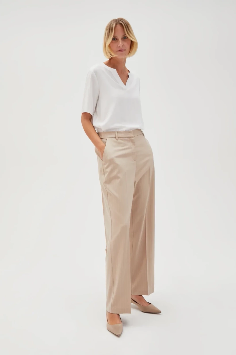 Marisse Women's Trousers L-Sp-4613 L.Beige