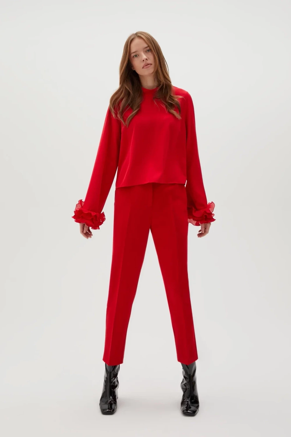 Marisse Women's Trousers Z-Sp-4528 Red