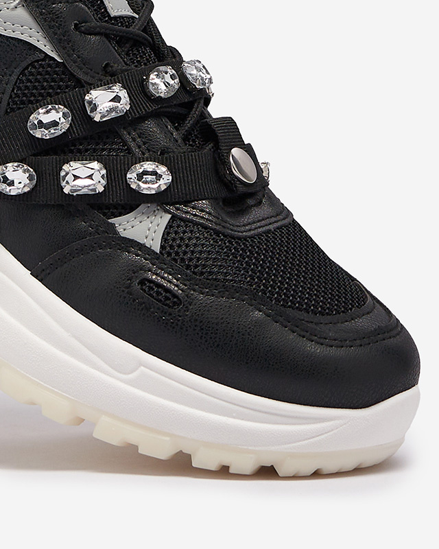 Resti Black women&#039;s sneakers with a thick sole Natsumi - Footwear