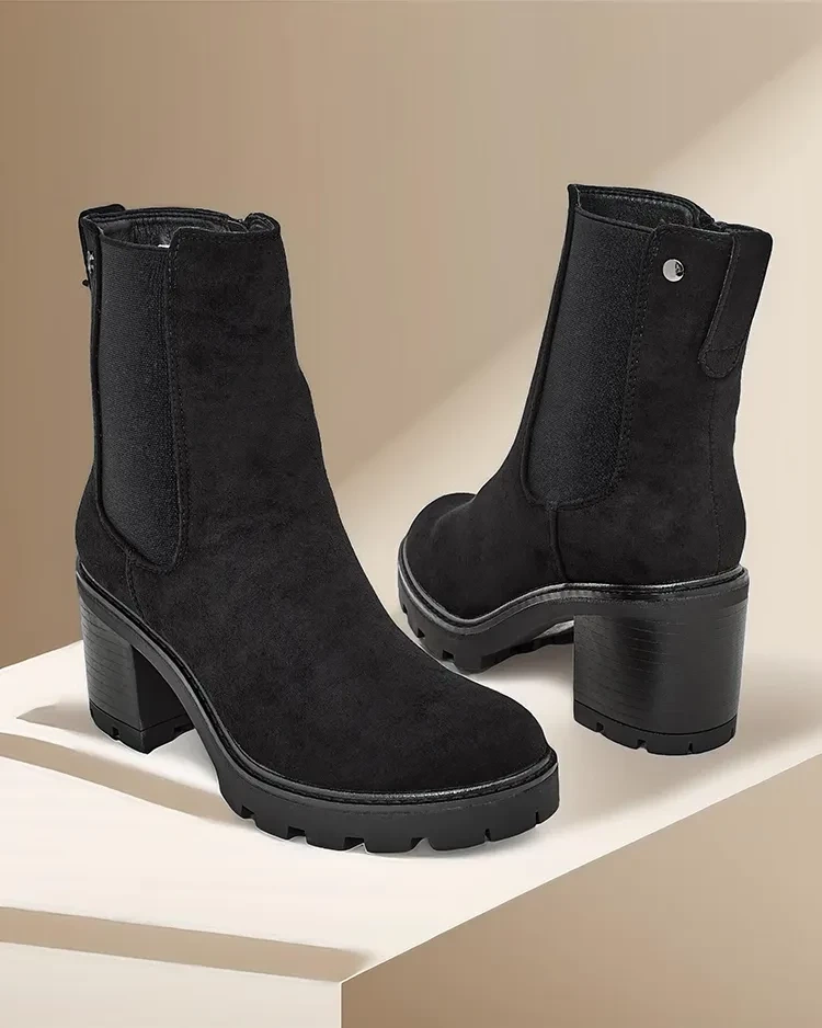 Resti Eko-suede women&#039;s ankle boots on a post Weggis