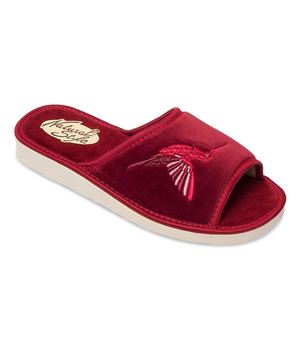 Dámske papuče Natural Style NS-037 burgundy
