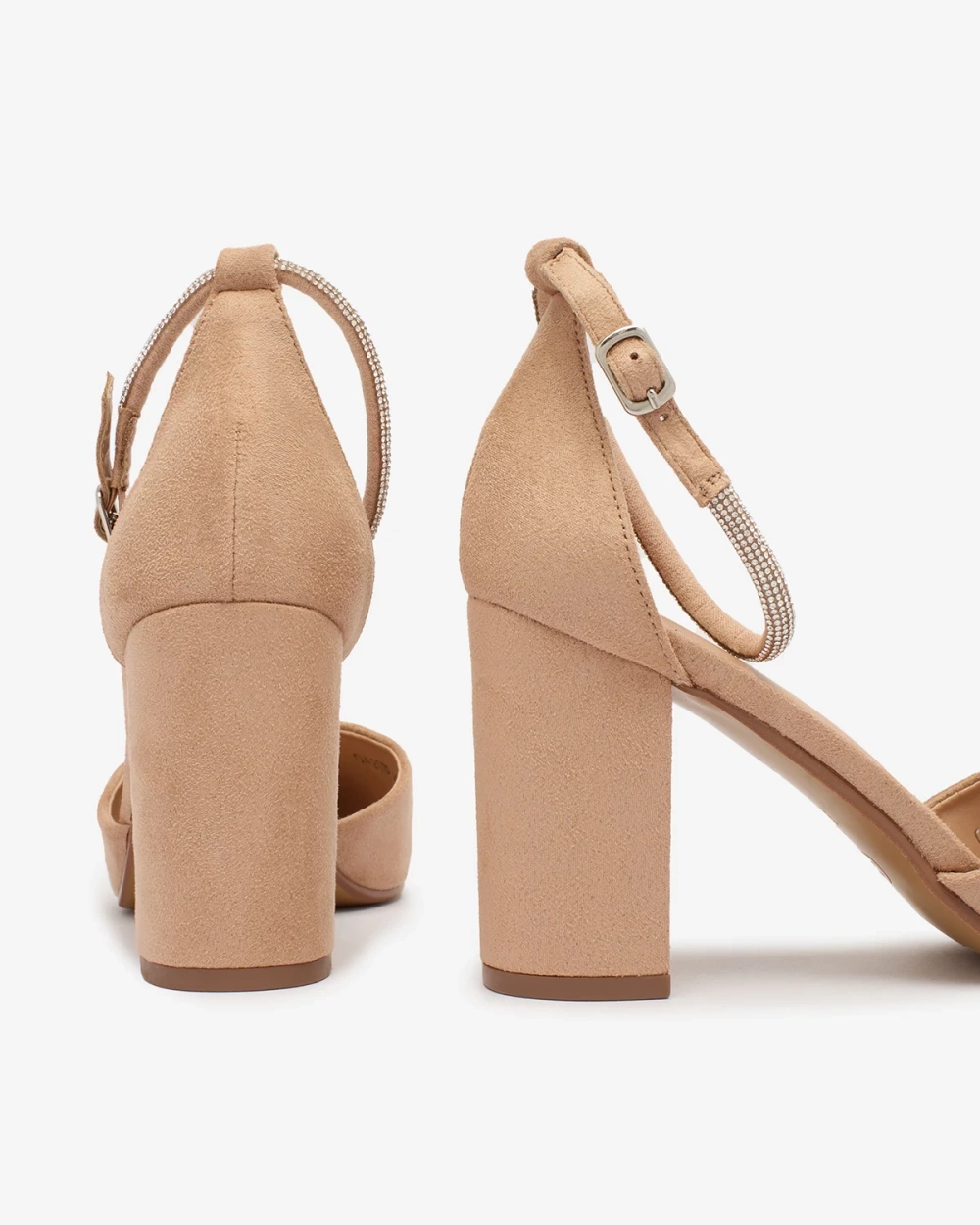 Resti Light brown women&#039;s pumps with zircons Britica