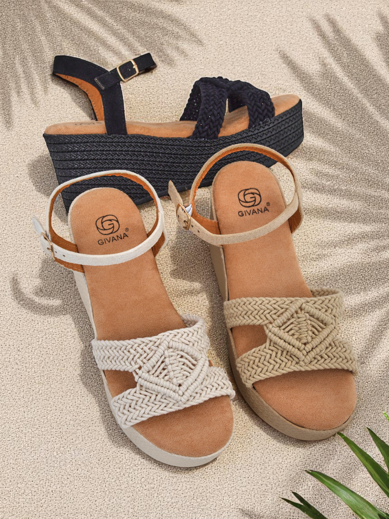 Resti Women's wedge sandals braided Sunny Day
