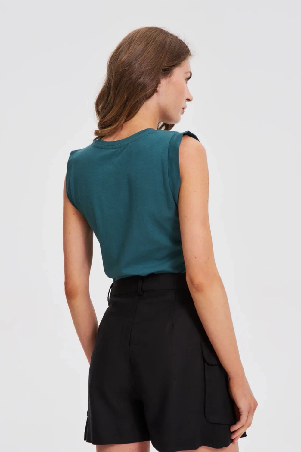 Marisse Green Cotton Top