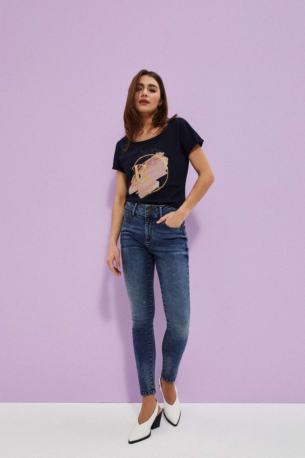 Marisse Push-Up Jeans L-Je-3711 Navy