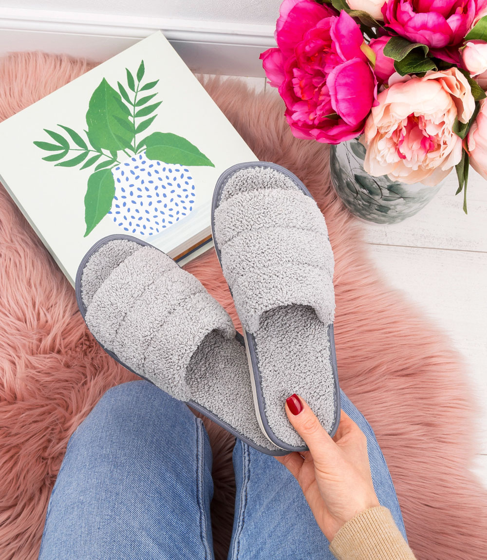 Дамски чехли Natural Style NS-047 сиви