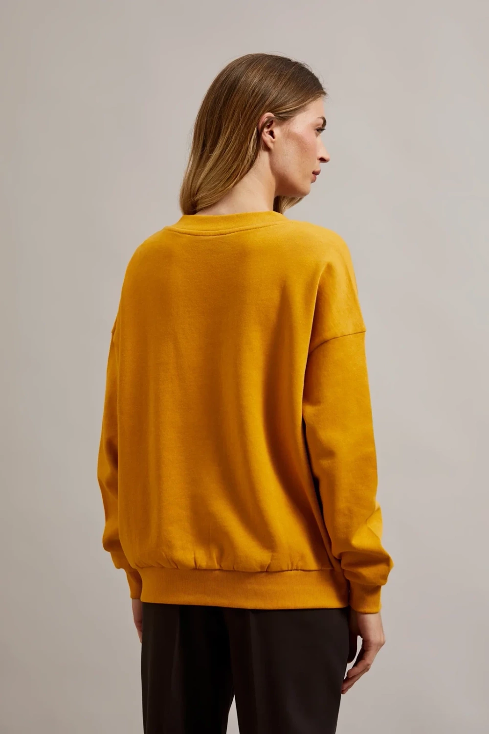 Marisse Women&#039;s Sweatshirt Z-Bl-4511 Mustard