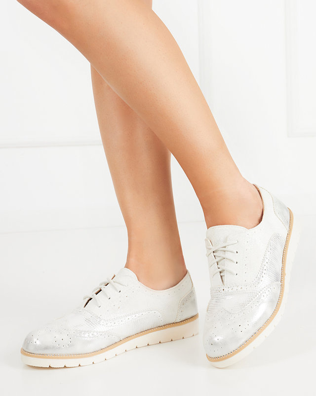 Resti Women's white lace-up shoes Isdiohra - Footwear