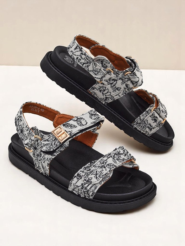 Resti Royal Fashion Women's Sandals with Aloe Print