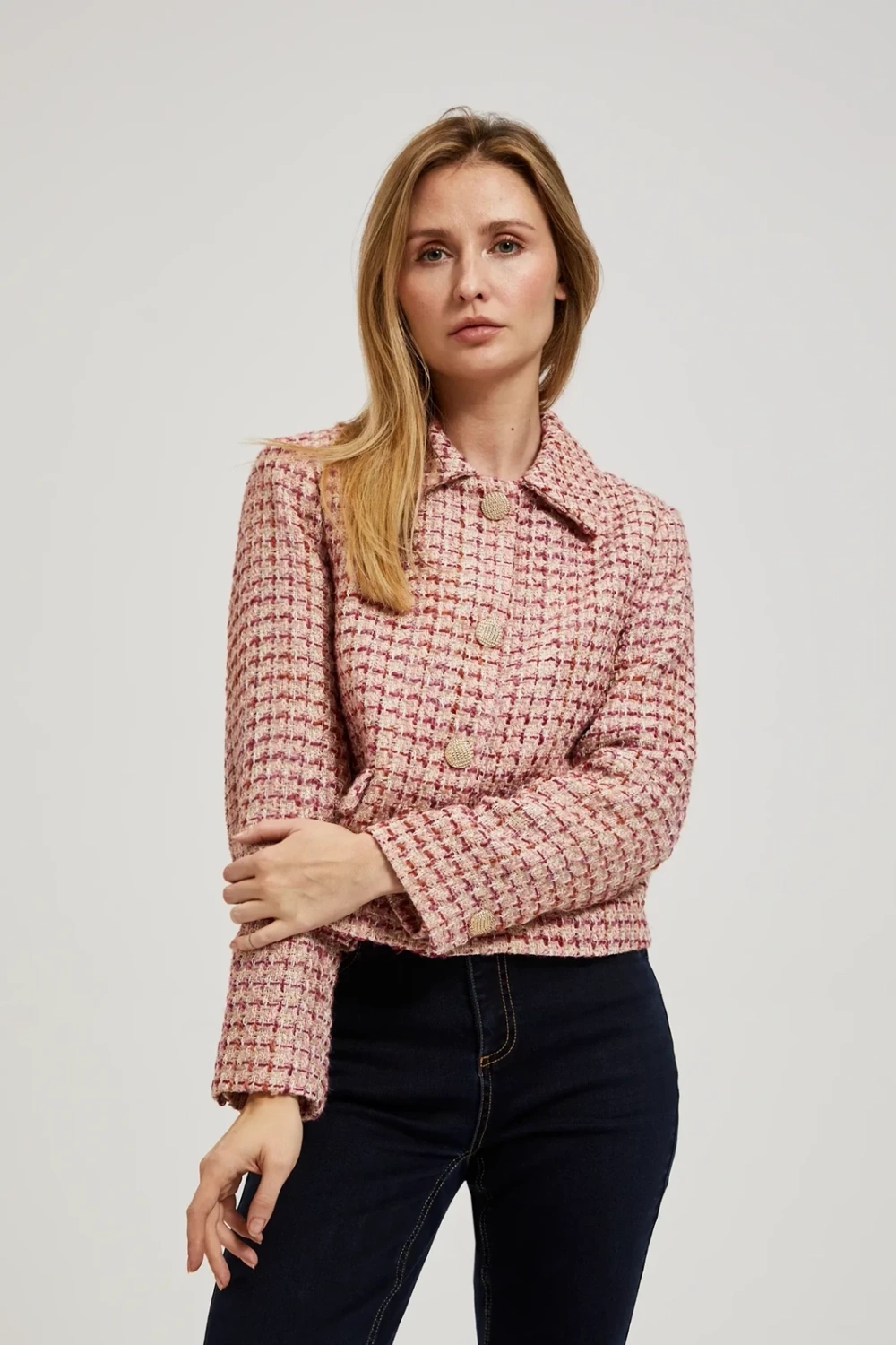 Marisse Women's Jacket L-Mr-4312 Pink